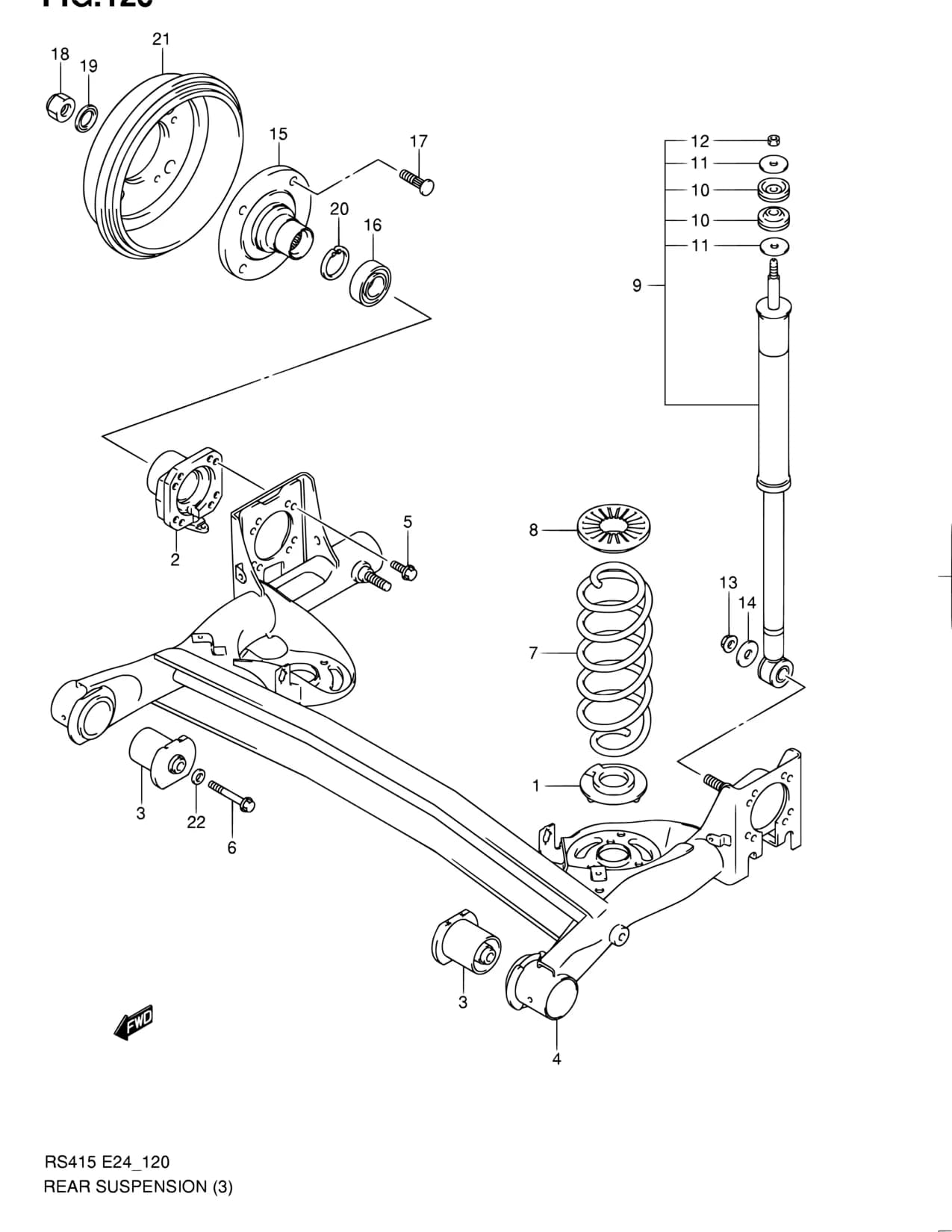 RS413 (E22,E30,E35,E96) — Suspension › 120 - REAR SUSPENSION (4WD)