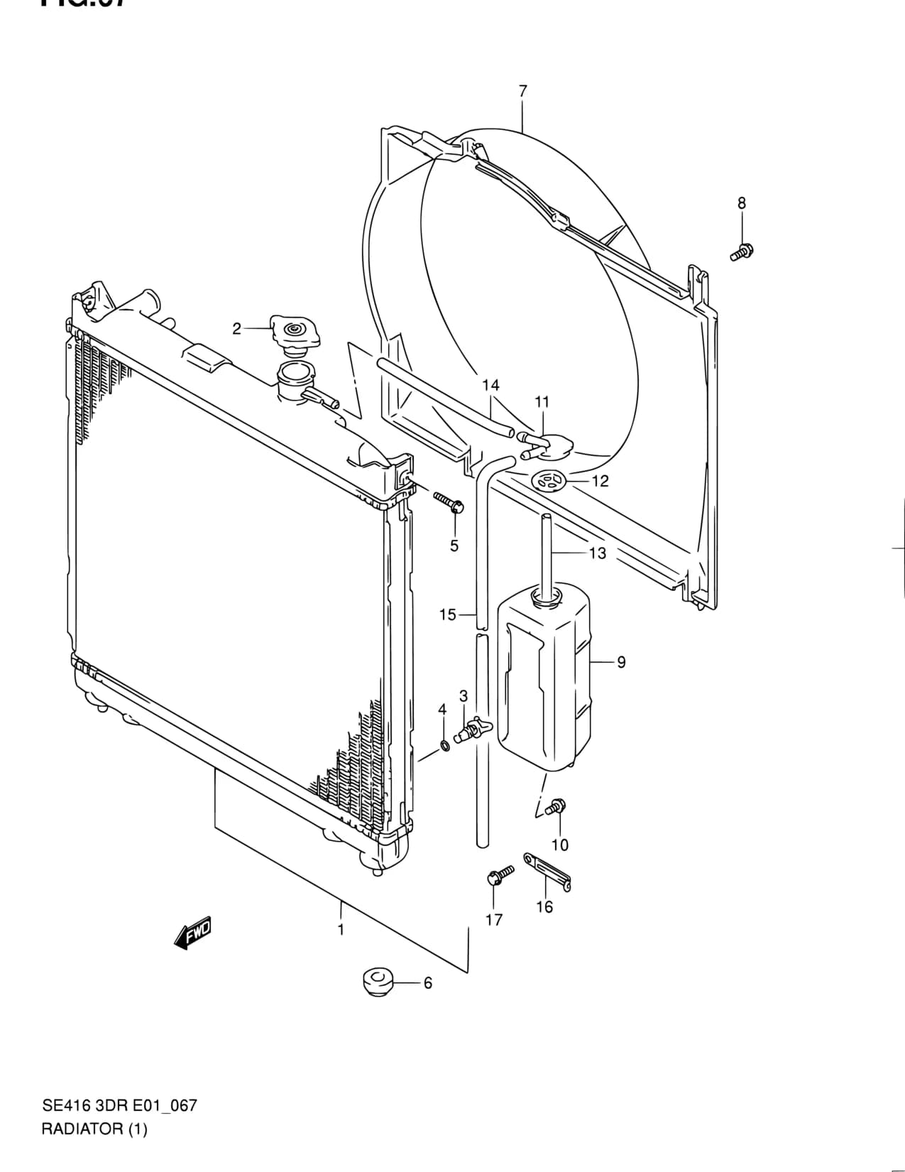 SE416 (3DR) — Cooling › 67 - RADIATOR