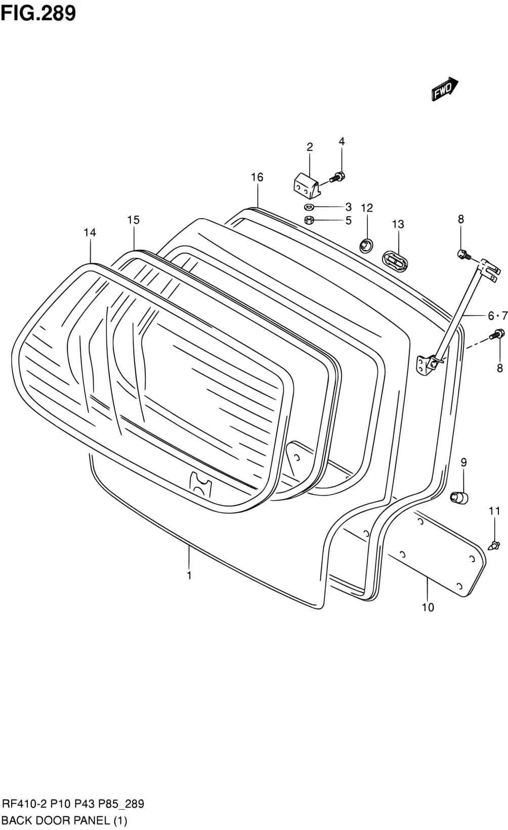 RF308-2 — Body › 289 - BACK DOOR PANEL (TYPE 2:E05,E10,E43)