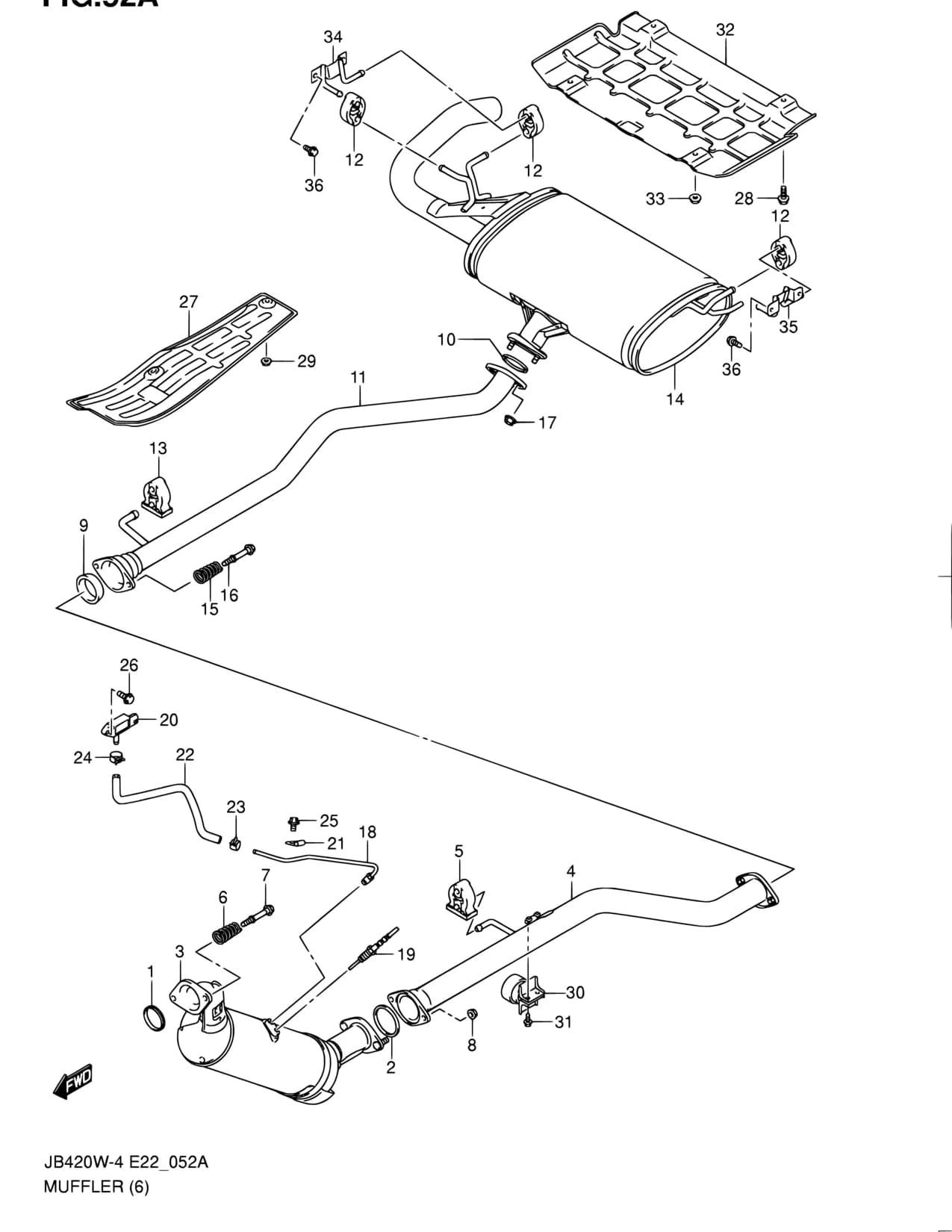 JB419WD-5 — Exhaust › 52A - MUFFLER (JB419WD)
