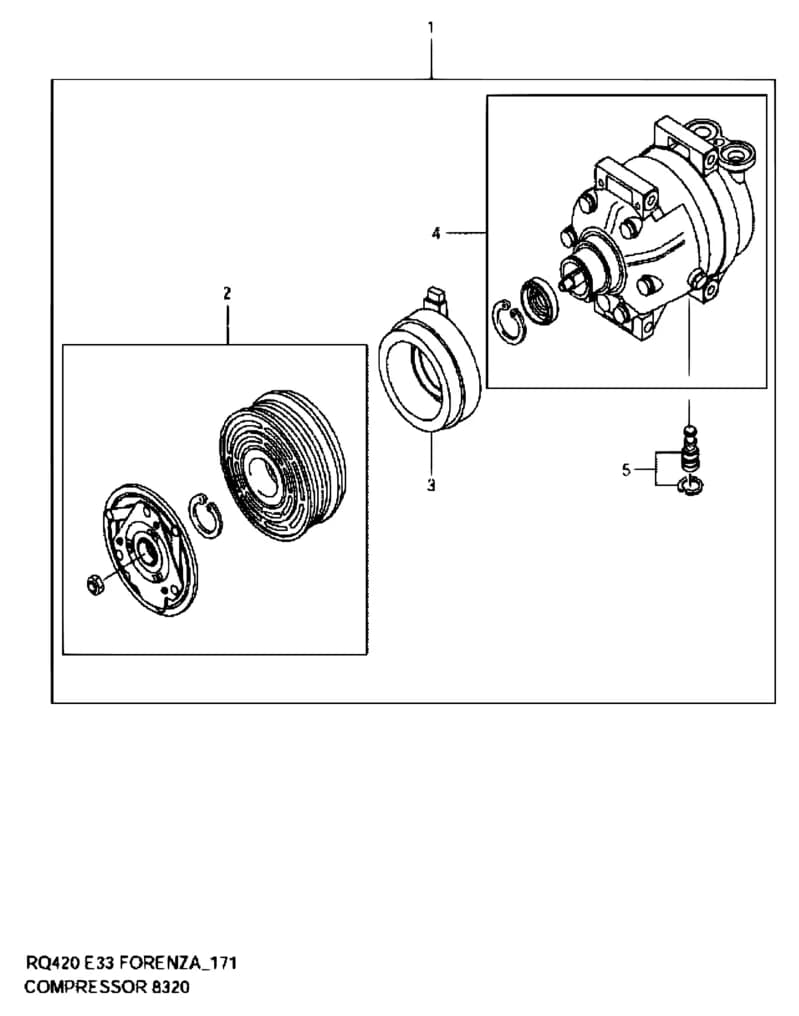 RQ420 (MY 2005) — Air Conditioning › 171 - COMPRESSOR