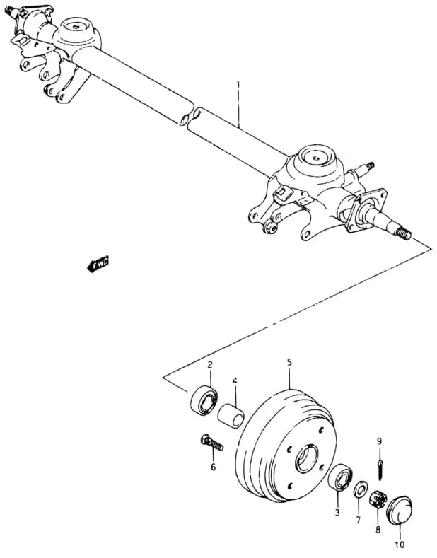 3DR,5DR:<-43511-84000 — SB308-2 (E01) — Suspension › 70 - REAR AXLE