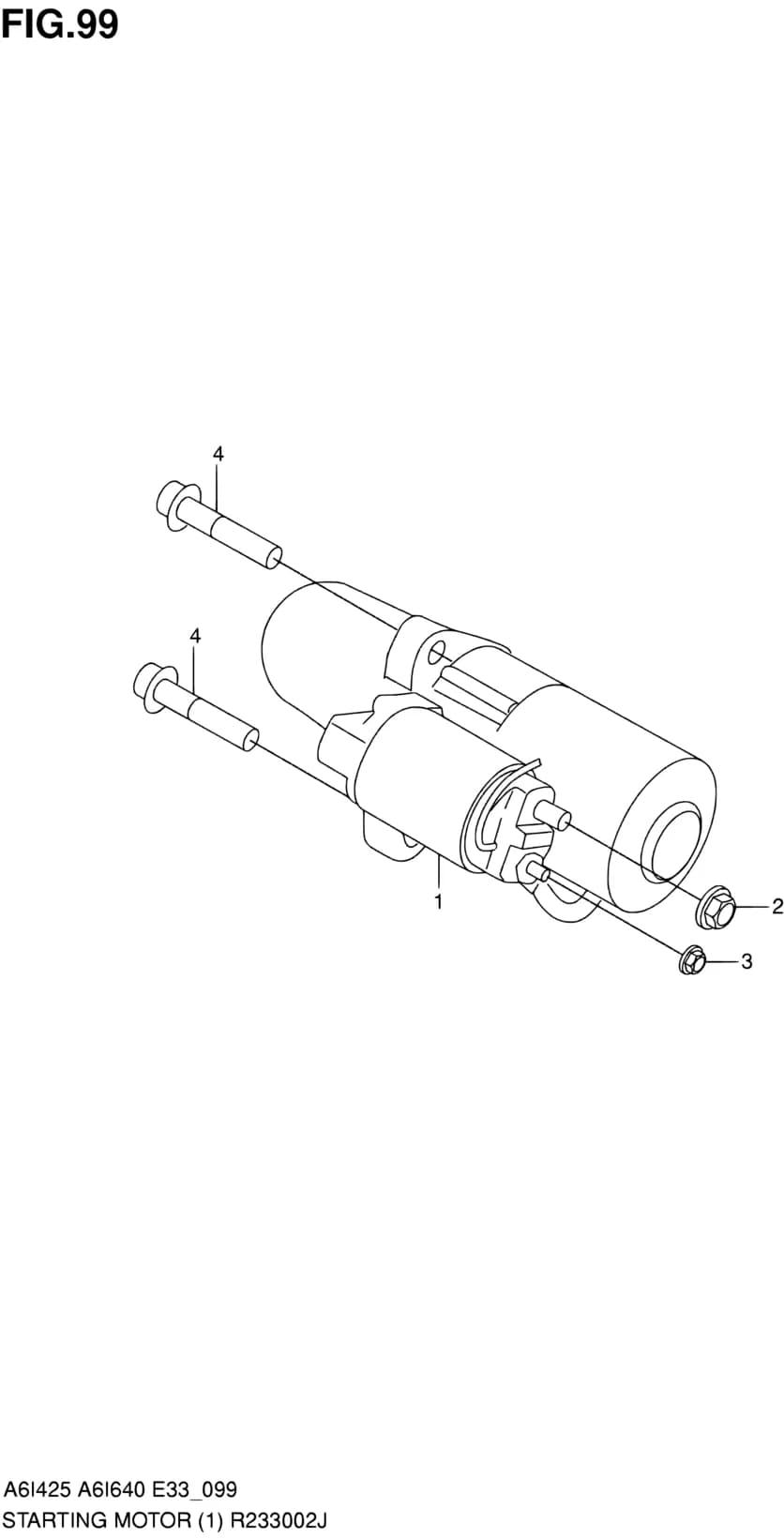 A6I425 (E33:MY 2009) — Engine Electrical › 99 - STARTING MOTOR (QR25DE)