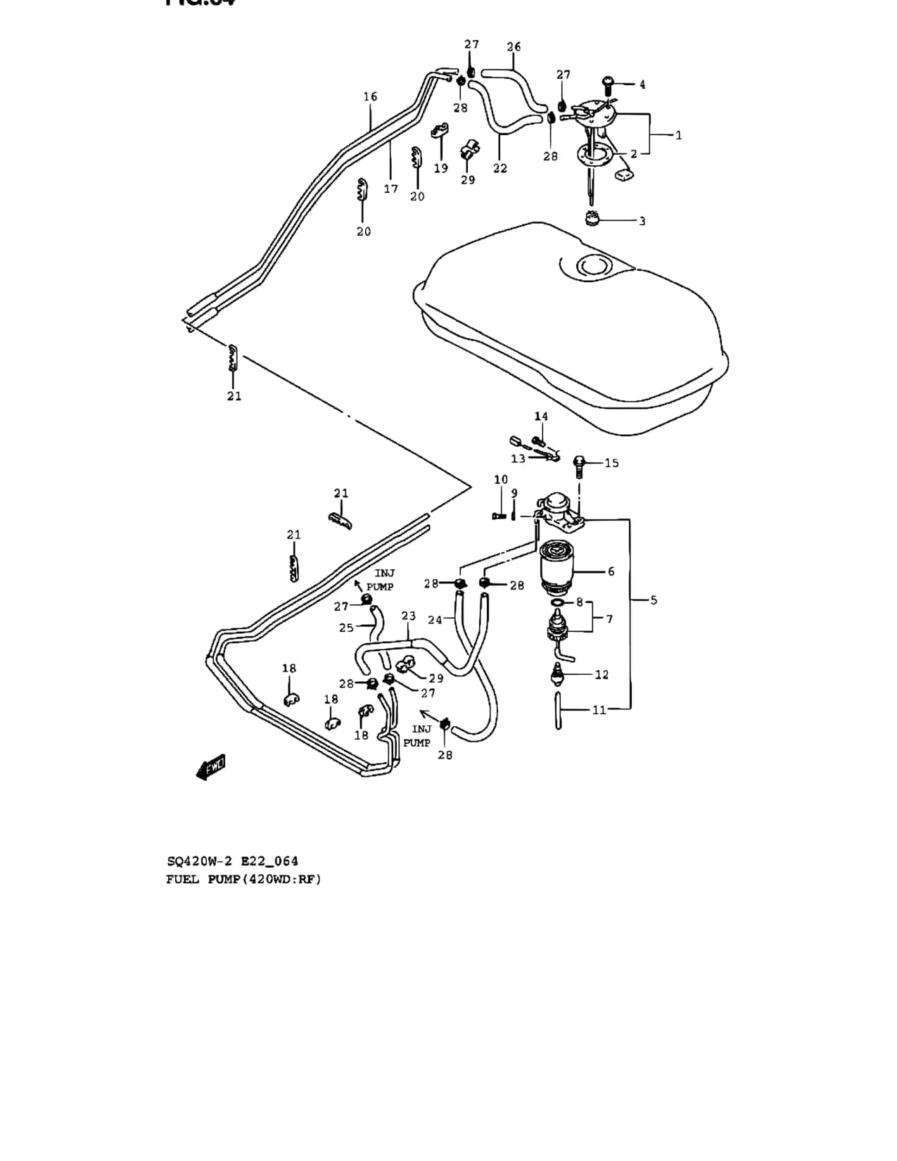SQ420WD-2 — Fuel › 64 - FUEL PUMP (SQ420WD:RF)