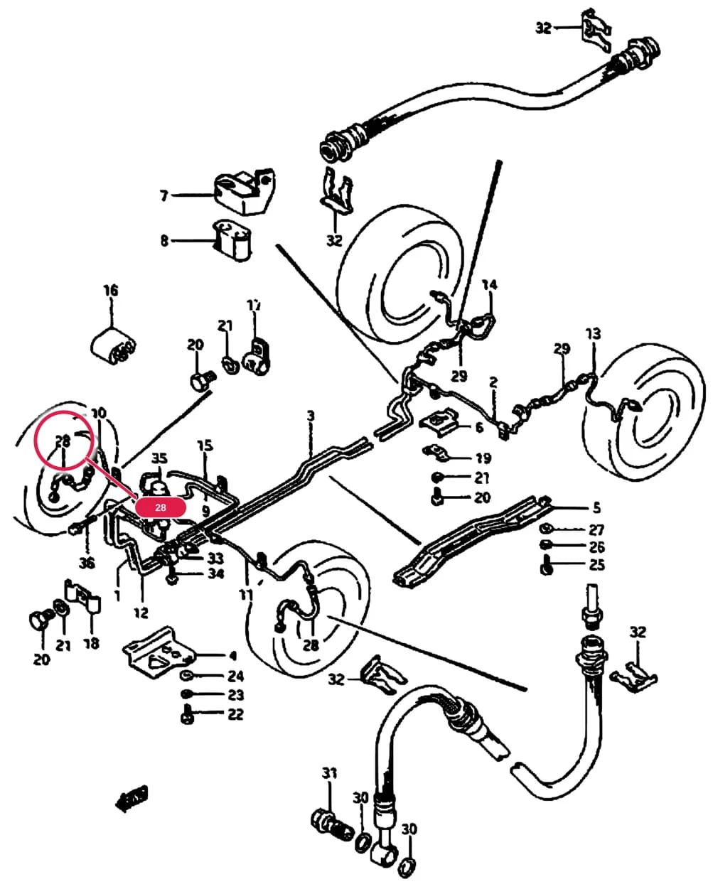 SA310 (E01) — Brake › 98 - BRAKE PIPING