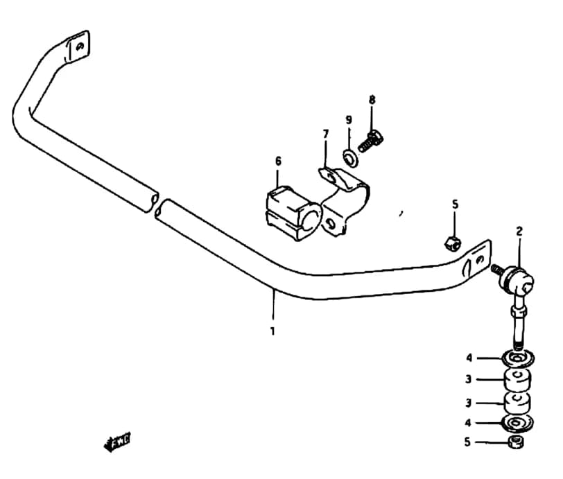 SE416 (Santana) — Suspension › 67 - ANTI-ROLL BAR