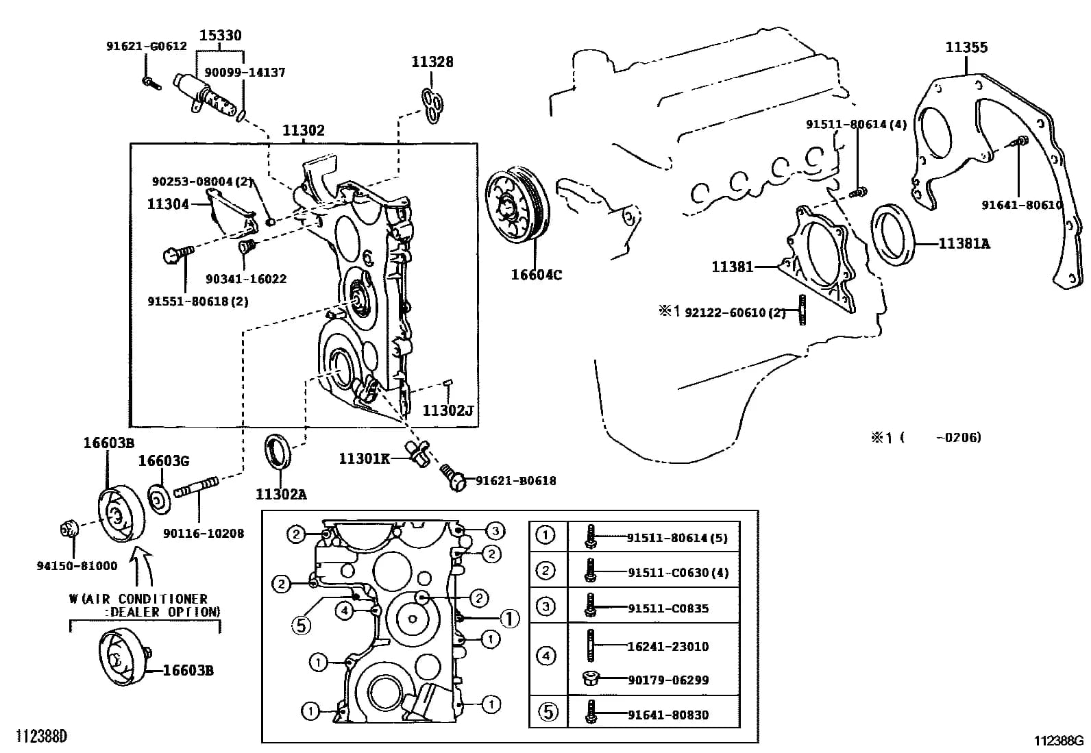 YARIS          (FRP) 116510 — SCP12R-CHPGKW › 11-06 TIMING GEAR COVER & REAR END PLATE