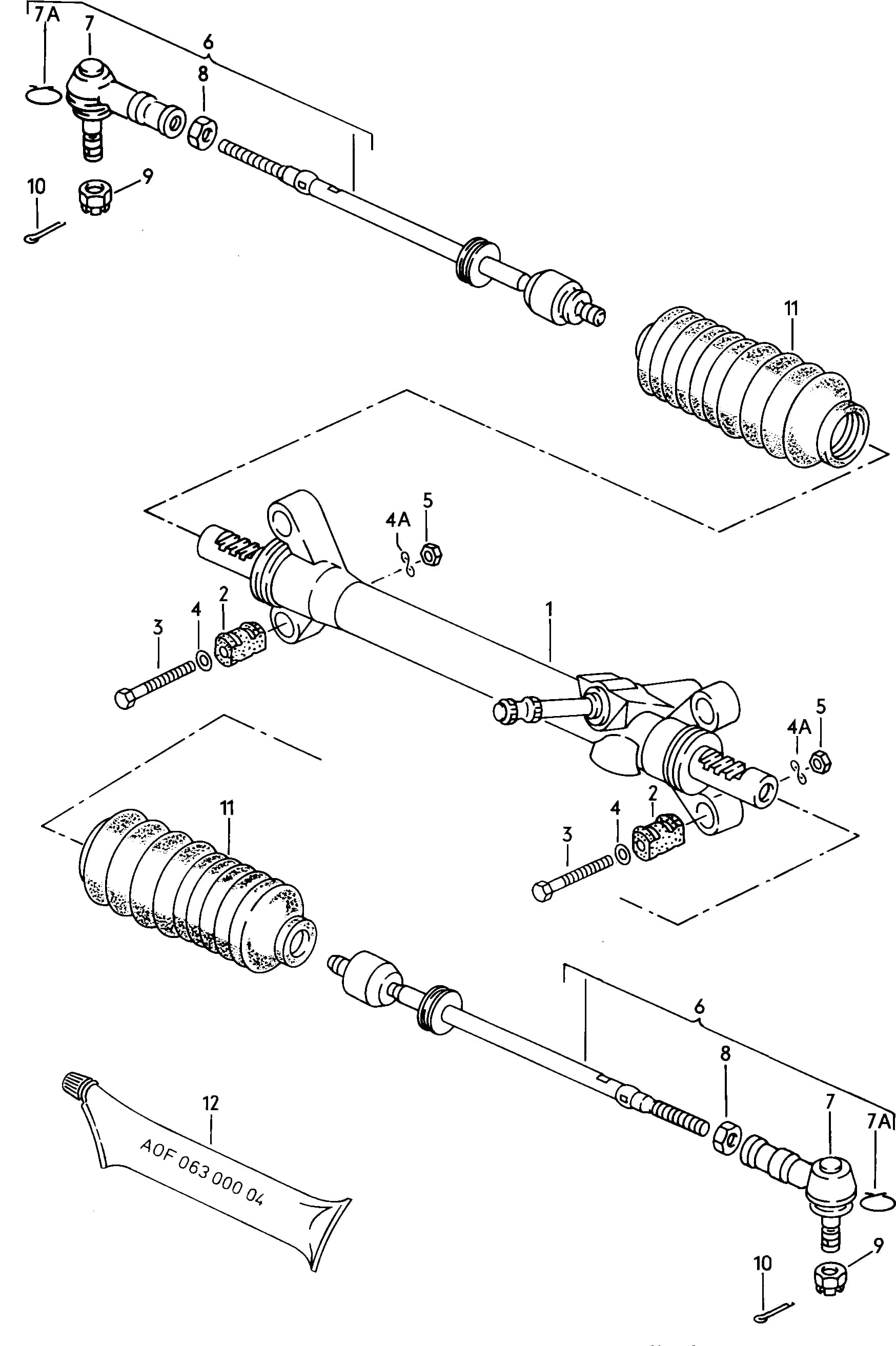 1992 (Typ 2) — Front axle, steering › 53