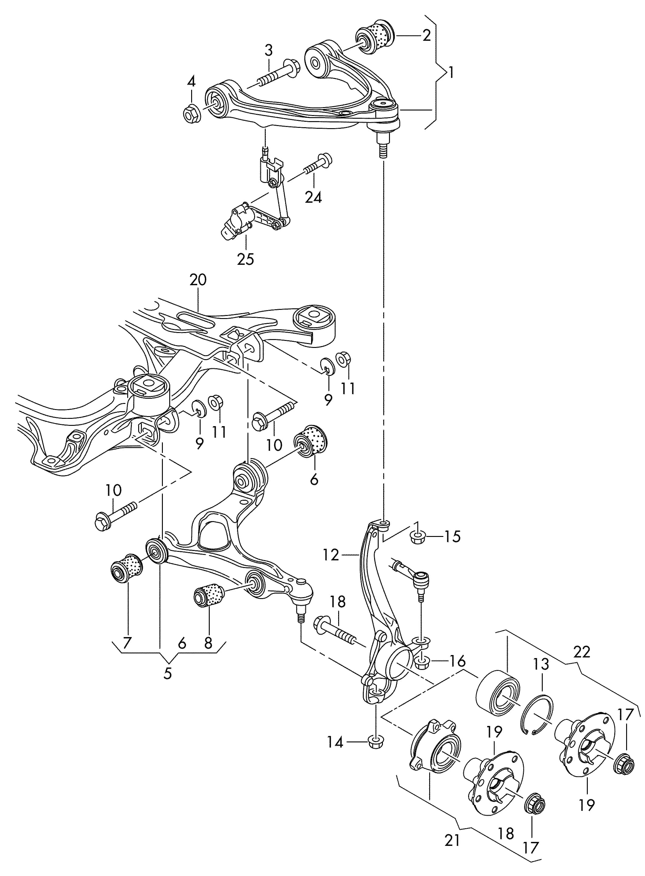 2018 — Front axle, steering › 40705