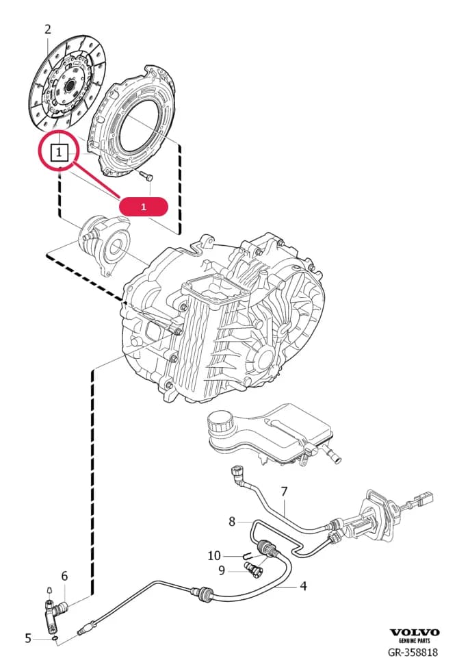 41 Clutch — 411 mechanical clutch › mechanical clutch  , B5254T7, M66, L.H.D