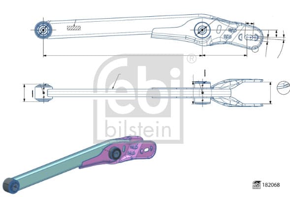 Pakabos svirtis — FEBI BILSTEIN 182068