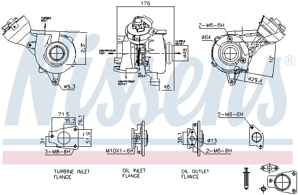 NISSENS 93482 Turbokompresorius