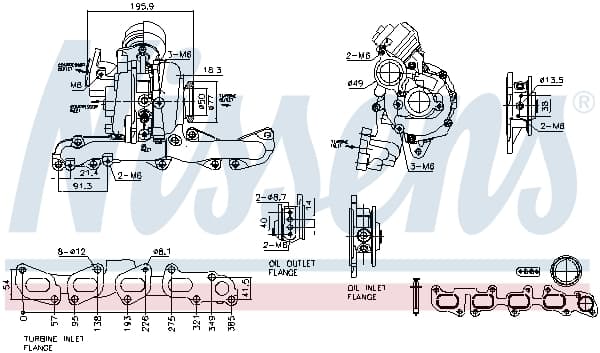 NISSENS 93506 Turbokompresorius