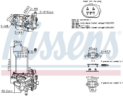 NISSENS 98358 ERG modulis