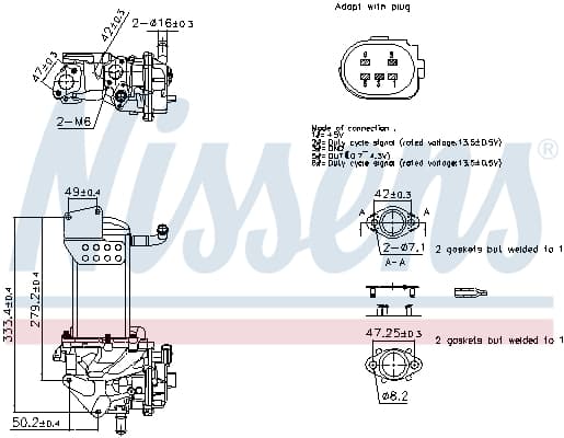 EGR vožtuvas — NISSENS 98359