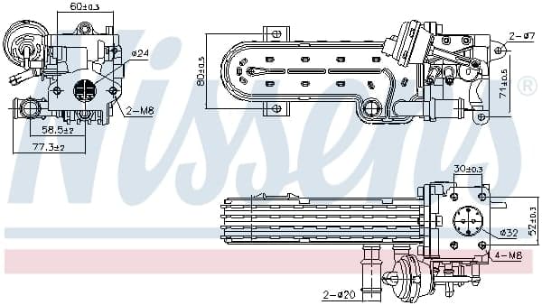 NISSENS 989413 EGR aušintuvas