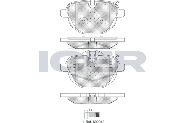 Brake pad set image
