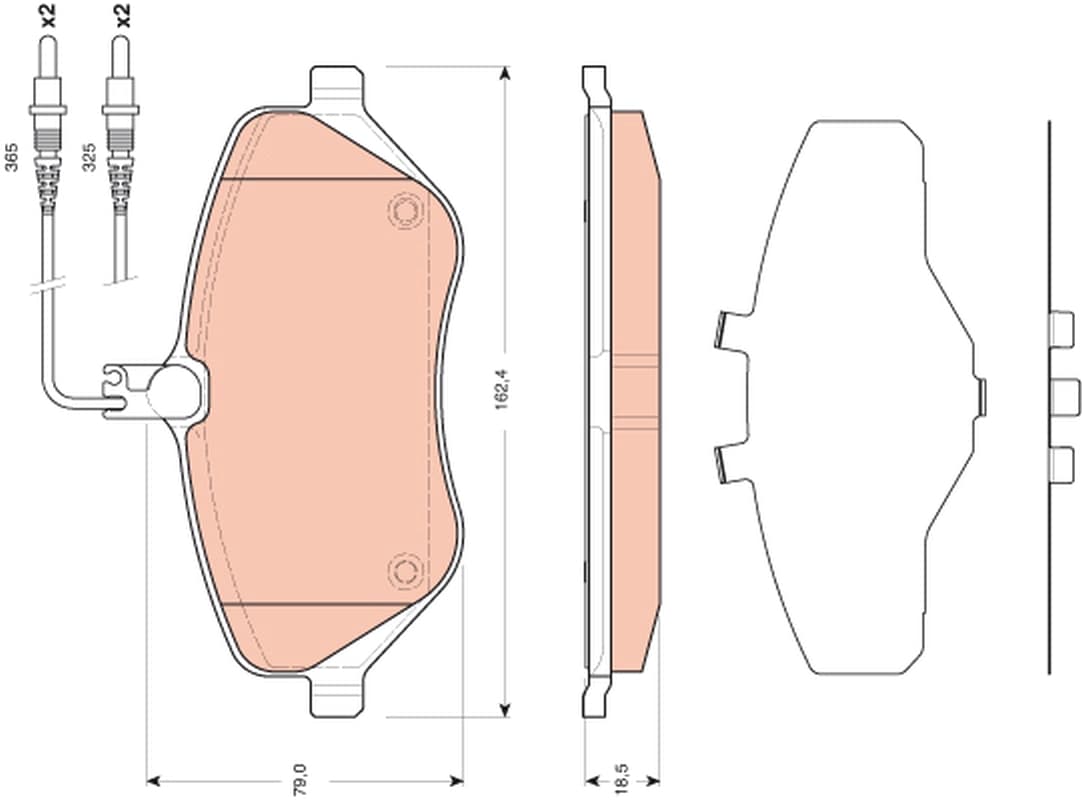 Brake pad set image