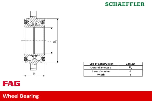 Schaeffler FAG 713 6181 90 Rato guolio komplektas