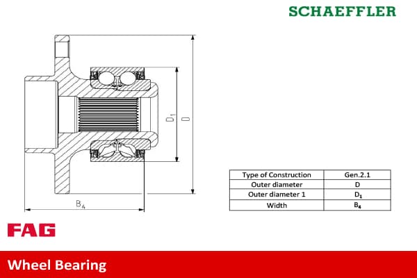 Rato guolio komplektas — Schaeffler FAG 713 6104 70