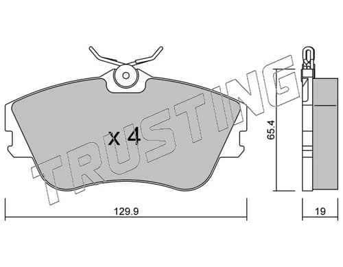Brake pad set image