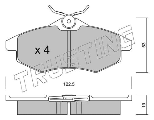 Brake pad set image