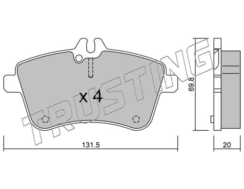 Brake pad set image