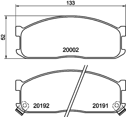 Brake pad set image