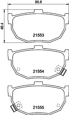 Brake pad set image
