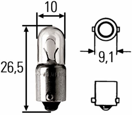 HELLA 8GP 008 285-001 Lemputė