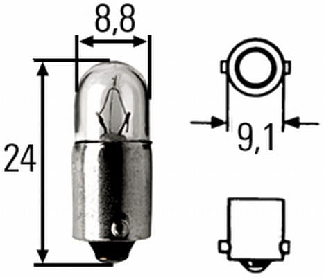 HELLA 8GP 002 068-241 Lemputė, salono apšvietimas