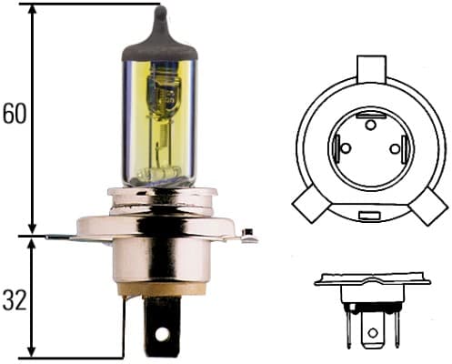 HELLA 8GJ 002 525-341 Headlight bulb