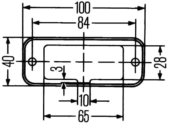 HELLA 2PF 961 167-021 Atšvaitas