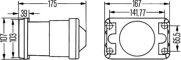 Įdėklas, priekinis žibintas — HELLA 1BL 005 380-041