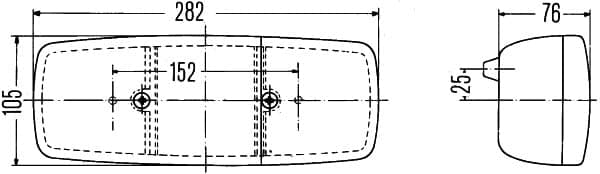 Kombinuotas galinis žibintas — HELLA 2SD 001 699-061