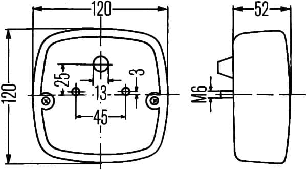 HELLA 2SE 002 514-171 Kombinuotas galinis žibintas