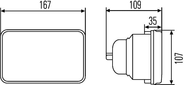 HELLA 1KB 003 177-061 Prožektorius Įdėklas