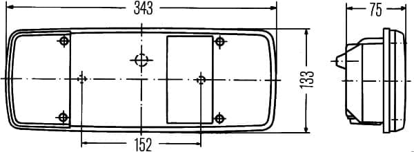 Galinis žibintas — HELLA 2VP 003 567-121