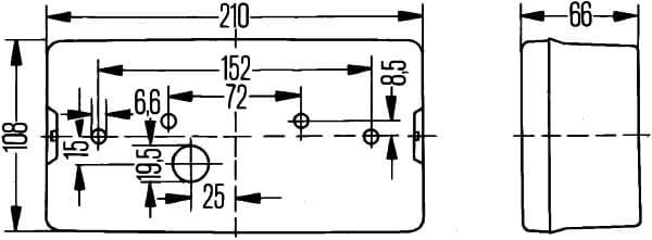 Kombinuotas galinis žibintas — HELLA 2VA 006 040-071