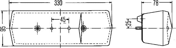 Kombinuotas galinis žibintas — HELLA 2SD 001 688-141