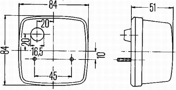 HELLA 2PF 003 014-071 Atšvaitas