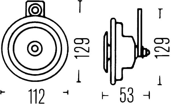 Garsinis signalas — HELLA 3BA 002 768-551