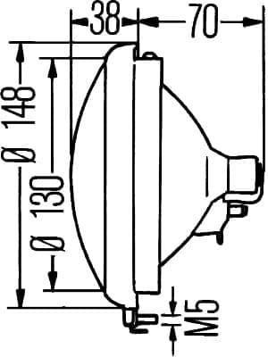 HELLA 1S3 001 442-001 Įdėklas, priekinis žibintas