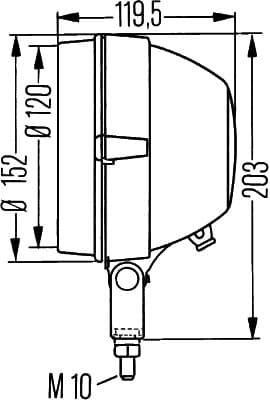 HELLA 1A3 005 760-518 Priekinis žibintas