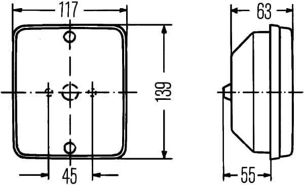 Atbulinės eigos žibintas — HELLA 2ZR 003 236-051