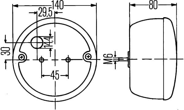 Kombinuotas galinis žibintas — HELLA 2SE 001 685-221