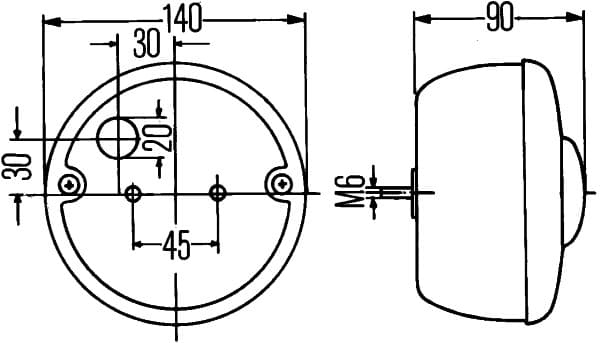 Kombinuotas galinis žibintas — HELLA 2SD 001 686-101