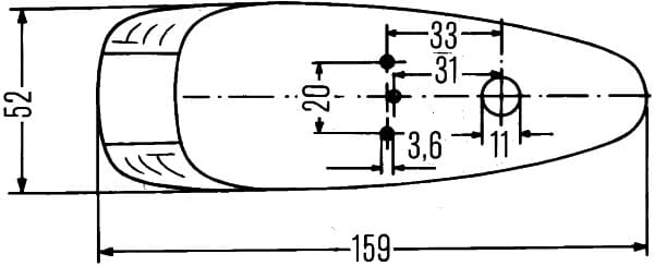 HELLA 2PF 001 638-011 Atšvaitas