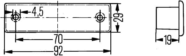 Valstybinio numerio apšvietimas — HELLA 2KA 004 331-061