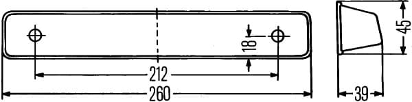 HELLA 2KA 001 610-001 Valstybinio numerio apšvietimas